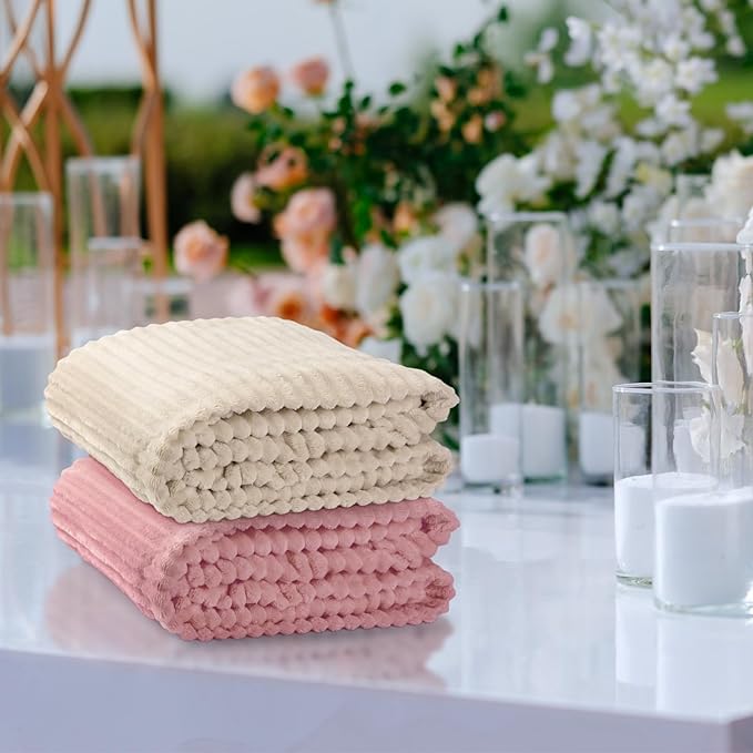 Buryeah 12 Pcs Flannel Throw Blanket Bulk 50 x 60 in Sleepover Blanket Outdoor - Image 6