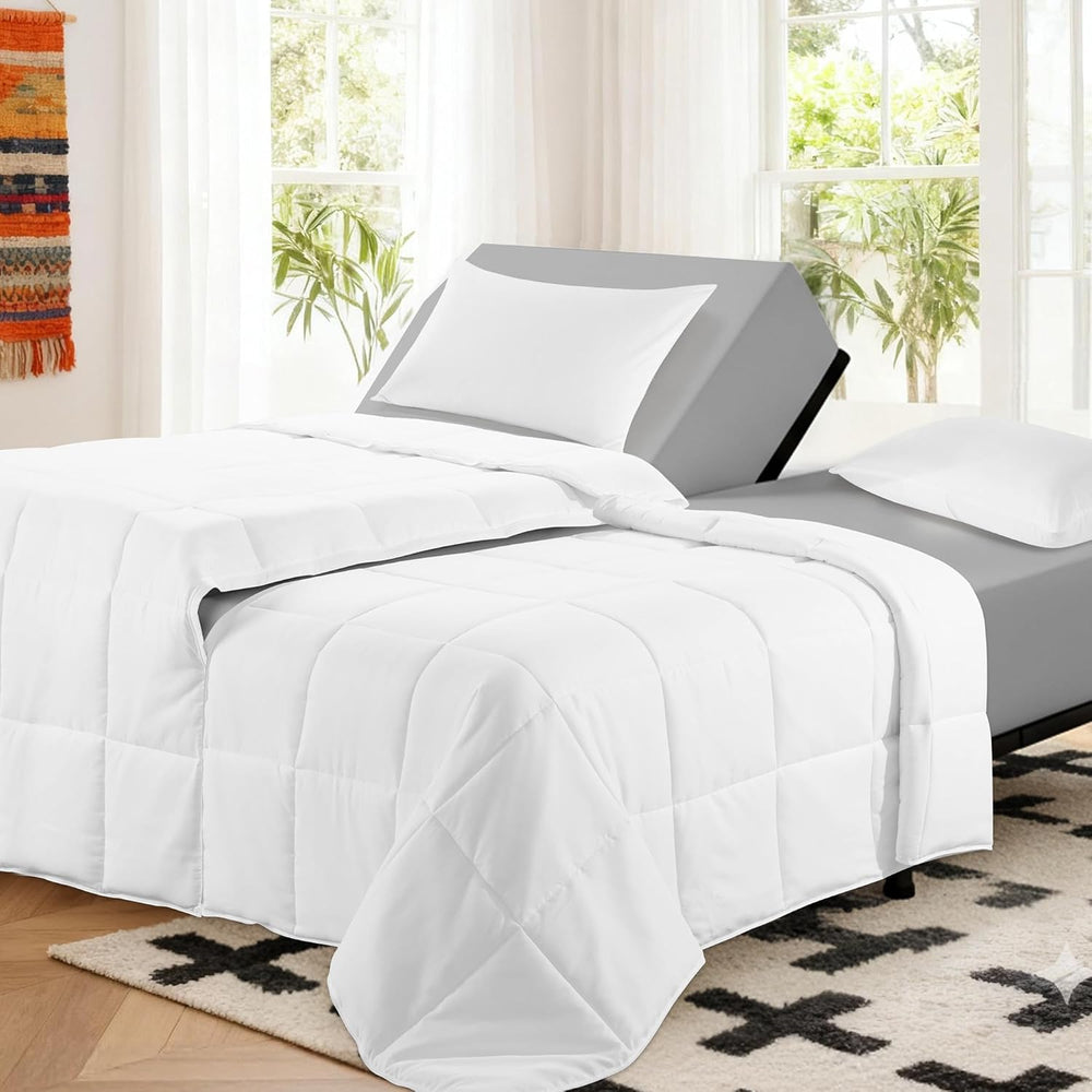 HOMBYS Split King Comforter Sets for Adjustable Bed, 3-Piece Bedding Set King...