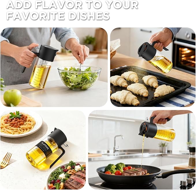 PLAPITATE 17oz/500ml Premium Olive Oil Sprayer - Image 7