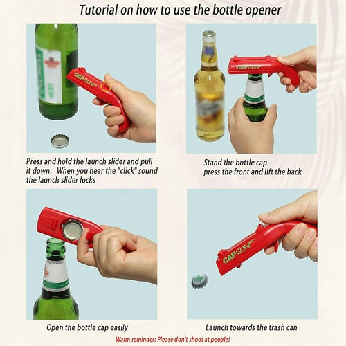 4PCs Cap Gun Bottle Opener - Image 2