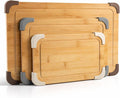 COOK WITH COLOR Non-Slip Cutting Board Set – Kitchen Essentials with Easy Grip by CookwithColor