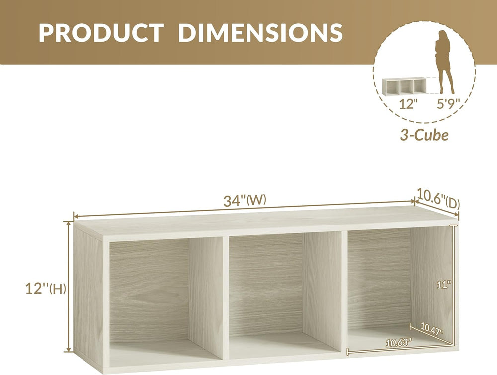 IOTXY DIY Modular Cube Bookcase - CubeXY Customizable Stackable Expandable Ba...