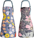 Apron for Women with Pockets, Adjustable Waterproof Floral Chef Aprons for by Unknown