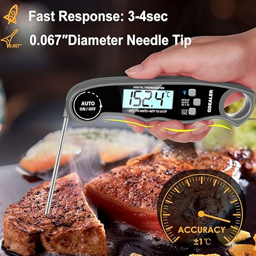 GDEALER Meat Thermometer Digital Instant Read Thermometer Ultra-Fast Cooking - Image 4