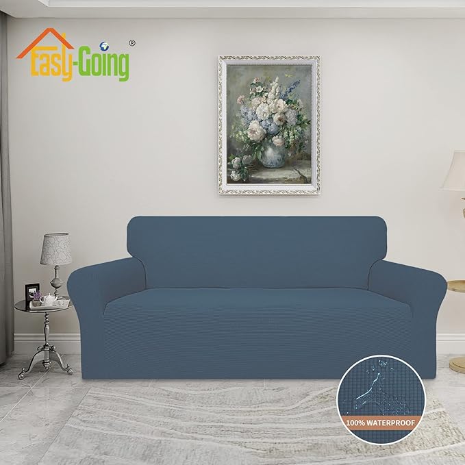 Easy-Going 100% Waterproof Couch Cover, Dual Waterproof Sofa Cover, Stretch - Image 2