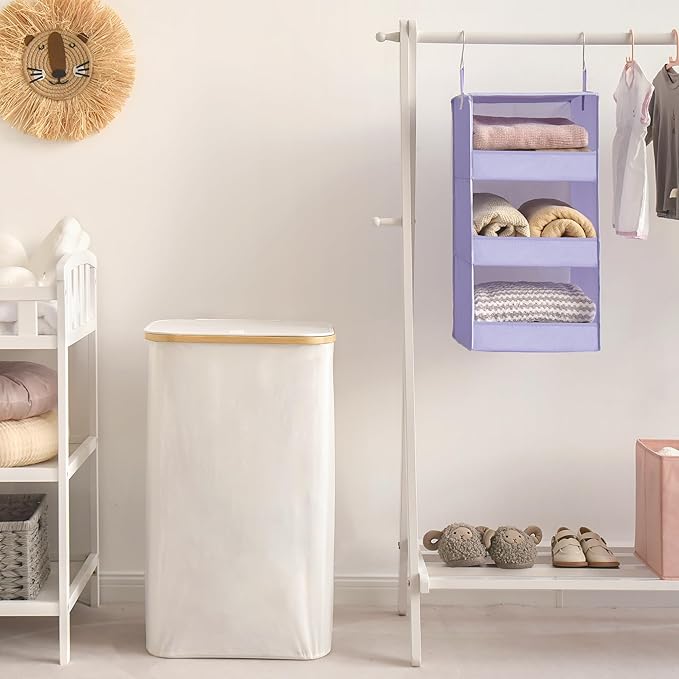 GRANNY SAYS 3 Shelf Hanging Closet Organizers and Storage, Collapsible Closet - Image 5
