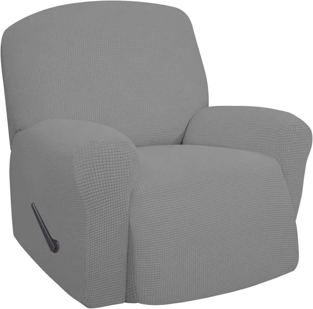 Easy-Going Oversized Recliner Chair Stretch Cover Sofa Slipcover Light Gray