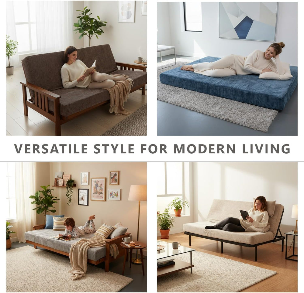 Matini Home Memory Foam Futon Mattress, Foldout Couch Futon Mattress - 54x80 ...