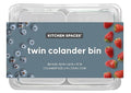 Kitchen Spaces Twin Colander Stackable Food Storage Organizer by KitchenSpaces
