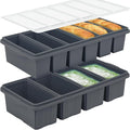 Silicone Freezer Tray With Lid-Soup Freezer Container molds-Large Ice Cube Tray by Xomoo