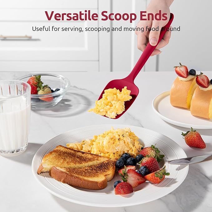 U-Taste Silicone Spoon Spatula Set, 600ºF High Heat Resistant Food Grade - Image 7