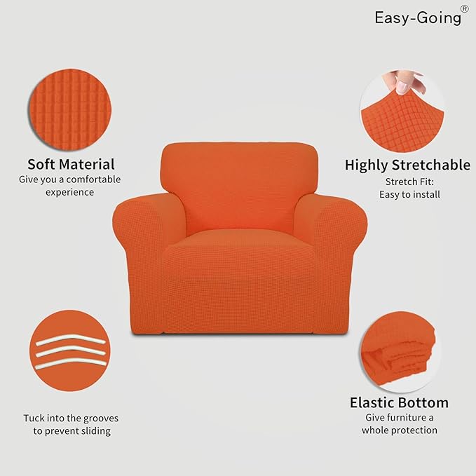 Easy-Going Stretch Chair Sofa Slipcover 1-Piece Couch Sofa Cover Furniture - Image 3