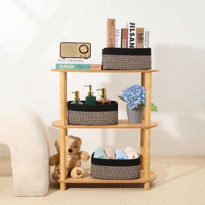 MiniArk Small Storage Baskets for Organizing | Closet Organizer Bins | Shelf - Image 6