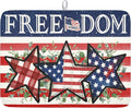 4th of July Dish Drying Mat 24x18 Inch, Patriotic Drying Mat by Trongr
