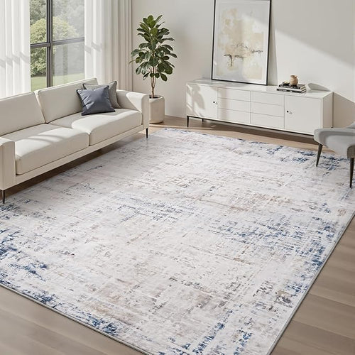 6 x 9 Area Rugs for Living Room, Machine Washable Non Slip Rug Ultra Soft Low by AMOAMI