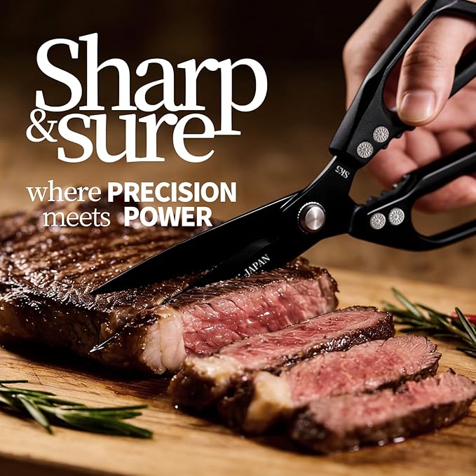 Kitchen Scissors Set 2PCS, Kitchen Shears Heavy Duty Poultry Shear Japan Meat - Image 3