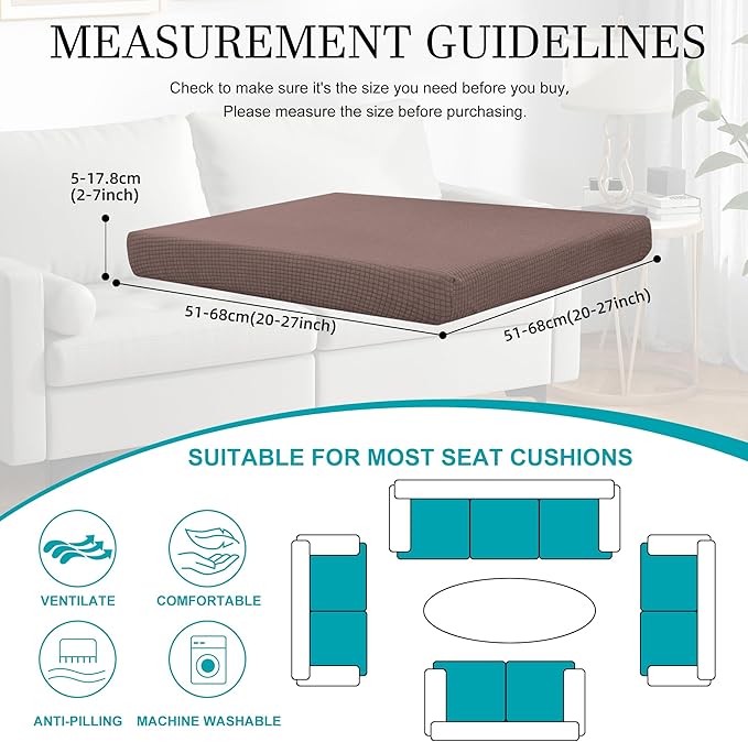 12Pcs Stretch Patio Cushion Covers, Outdoor Couch Covers Replacement, Outdoor - Image 2