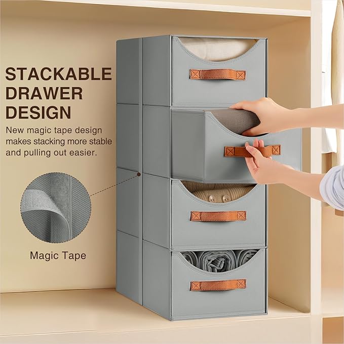 Homsorout Stackable Storage Drawers - Image 4