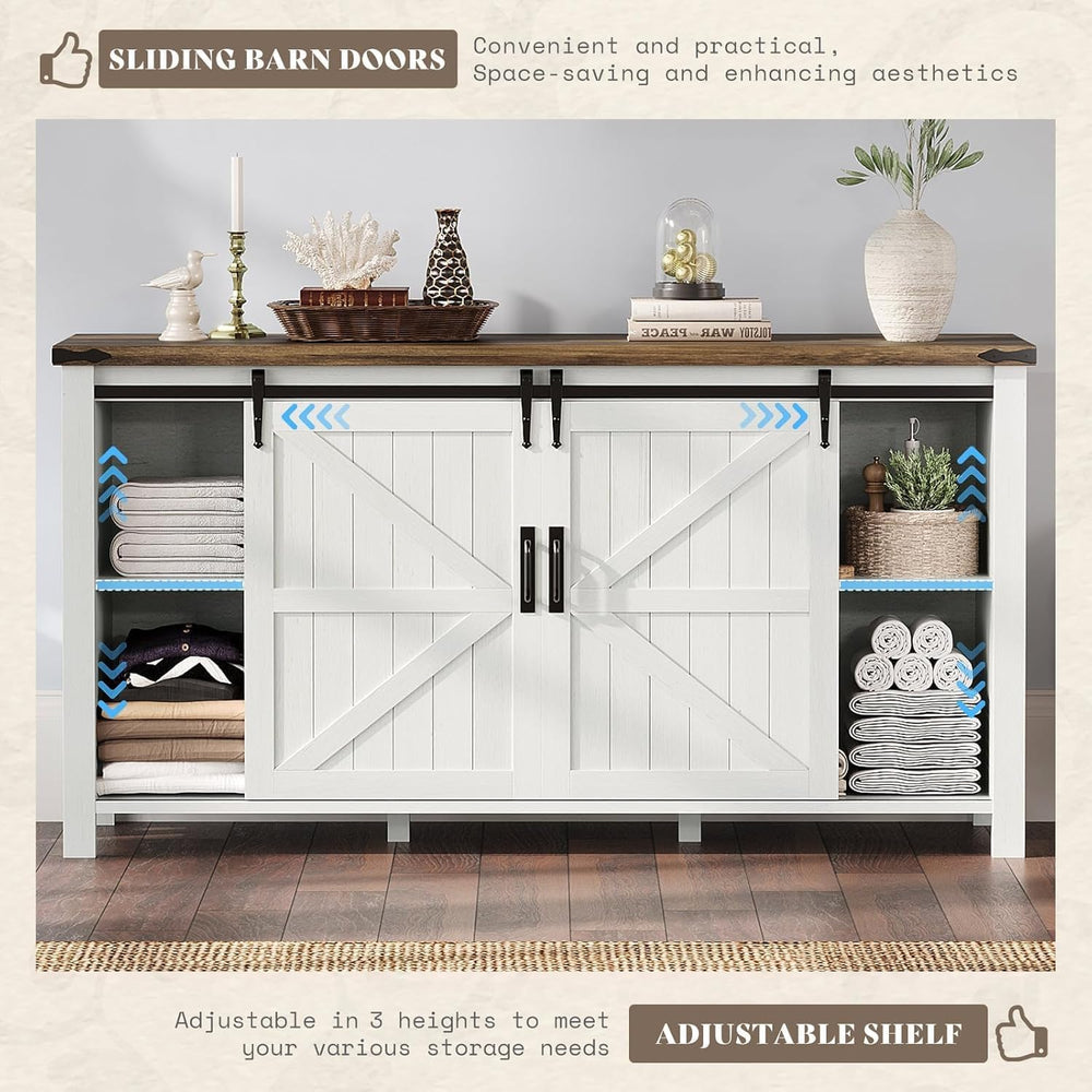 AMERLIFE 3-Piece White Bedroom Set with 4-Drawer Dresser & 2 Nightstands