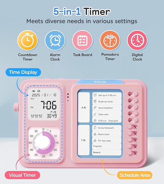 3-in-1 Visual Timer & ADHD Tool - Image 2