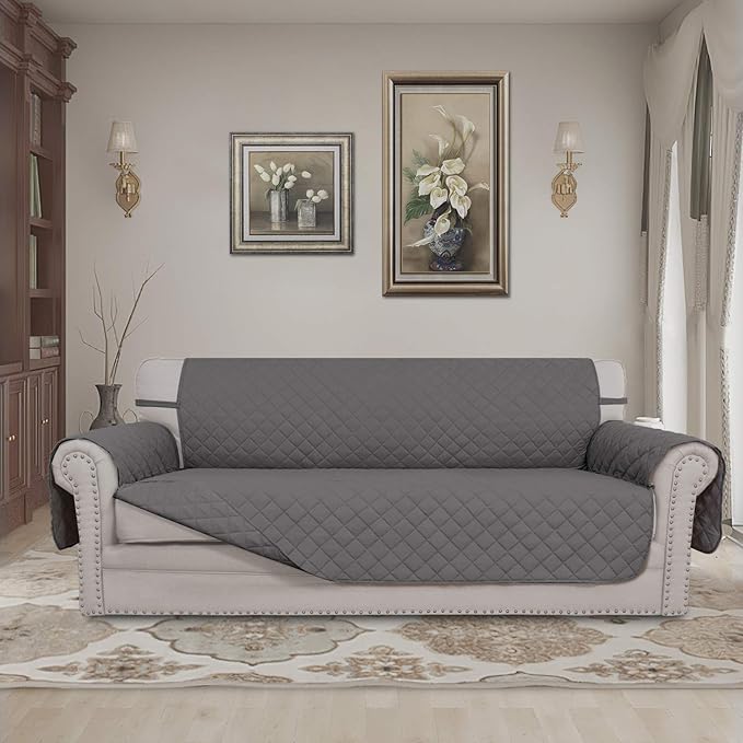 Easy-Going 4 Seater Sofa Slipcover Reversible Sofa Cover Water Resistant Couch - Image 2