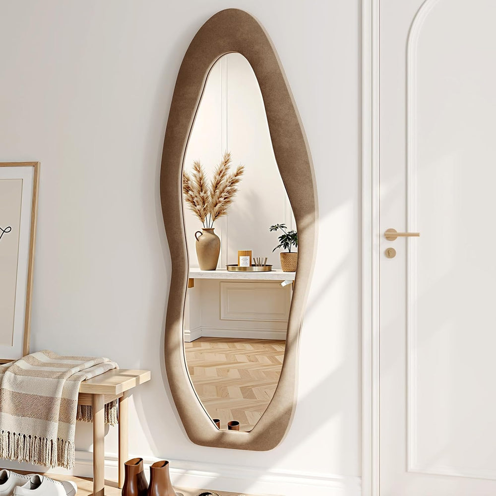 Irregular Full Length Mirror Flannel 63"x24" Full Body Mirror