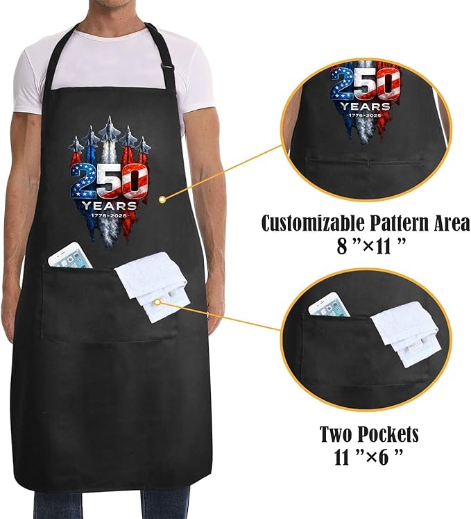 Us 250 Years Of Freedoms Apron - Image 4