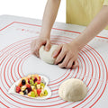 Dough Mat Pastry Silicone Baking Mats 32x24" Red for Rolling Dough Kneading Sheet Sourdough Bread Baking Supplies