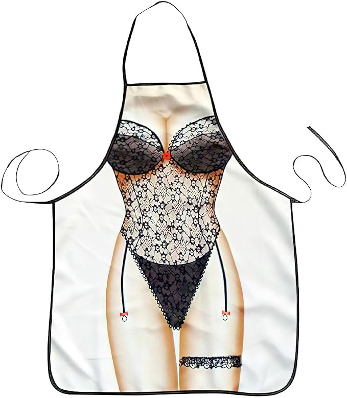 HAKSEN Funny Aprons for Men, Gag Grilling Apron for Men Women Kitchen Cooking by HAKSEN