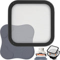 2Pcs Silicone Heat Resistant Mat & Splatter Shield, Foldable Silicone Mat and by MVRPOWER