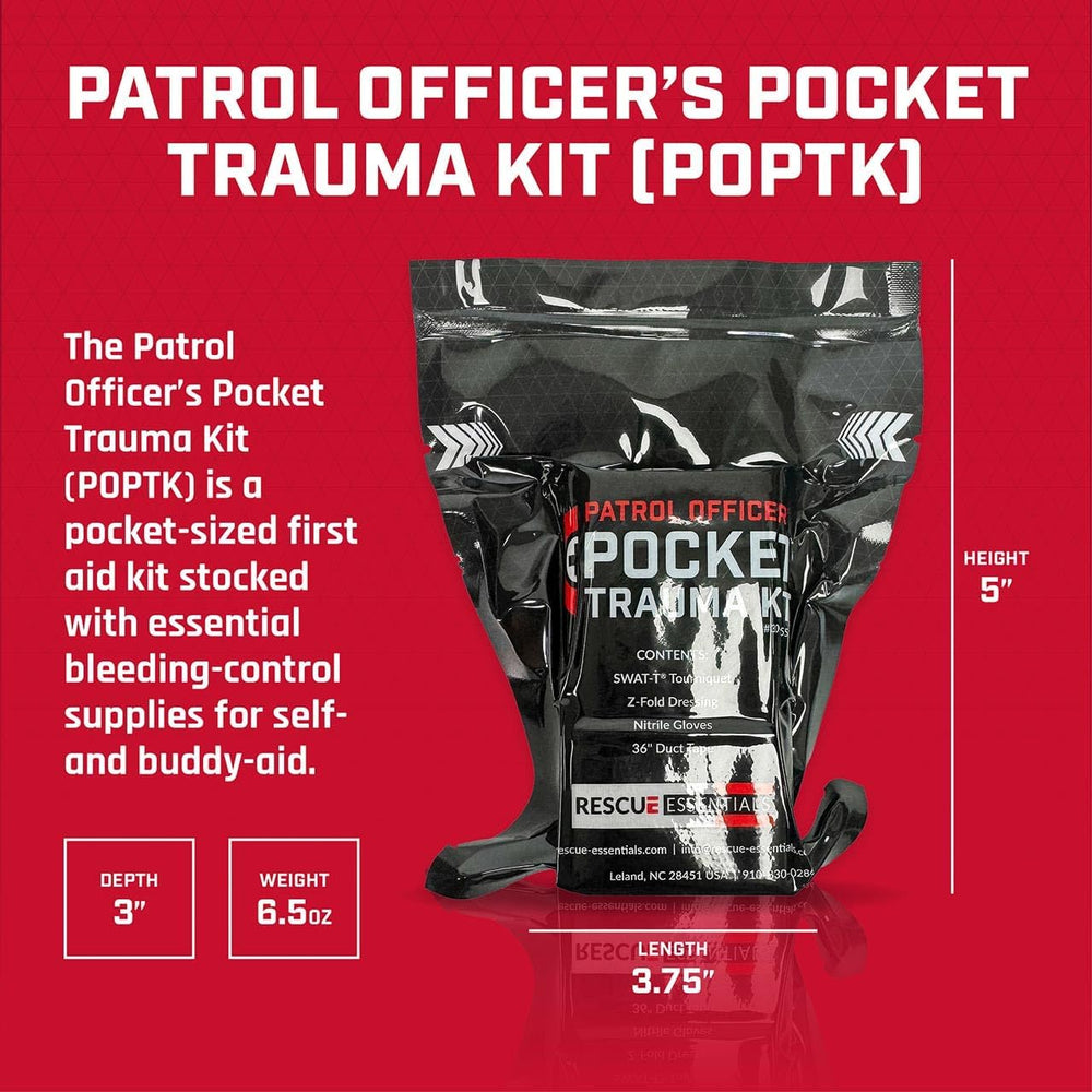 Rescue Essentials Pocket Trauma Kit – Compact Vacuum-Sealed IFAK with SWATT T...