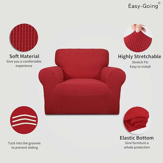 Easy-Going Stretch Chair Sofa Slipcover 1-Piece Couch Sofa Cover Furniture - Image 3