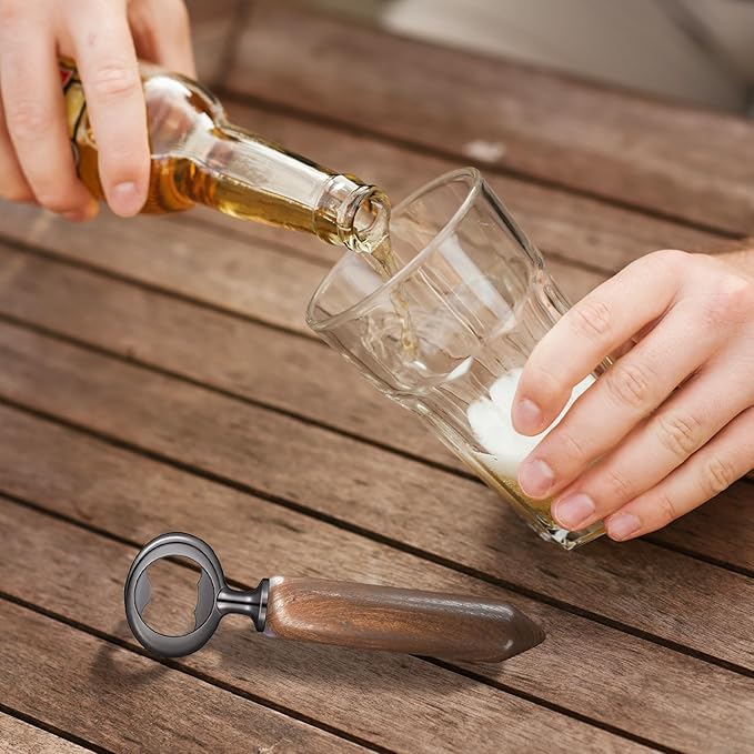 Metal Bottle Opener Kit, DIY Beer Opener Hardware DIY Craft Handmade Wood