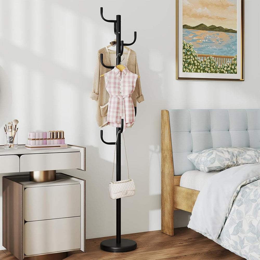 Giantex Heavy-Duty Coat Rack Freestanding, 69" Metal Cactus Clothes Stan...