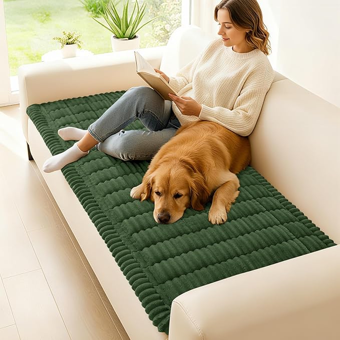 hyha Couch Covers for Dogs Washable, Non Slip Plush Dog Sofa Protectors - Image 2