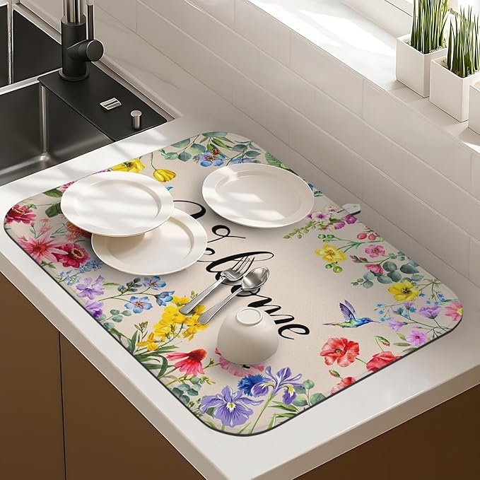 Dish Drying Mat Drainer Pads - Image 3