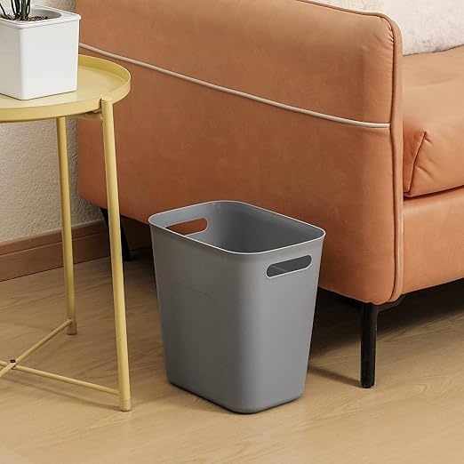 UUJOLY Plastic Trash Can Wastebasket, Garbage Container Basket - Image 2