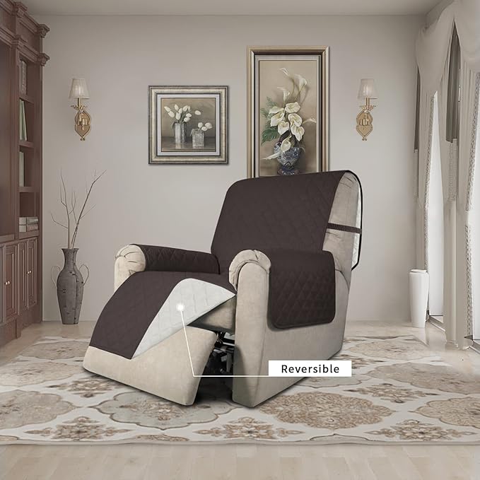 Easy-Going Recliner Chair Slipcover Reversible Sofa Cover Water Resistant Couch - Image 2