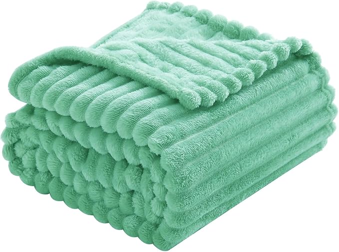 Mint Green Fleece Throw Blanket 60”×80” - Image 5