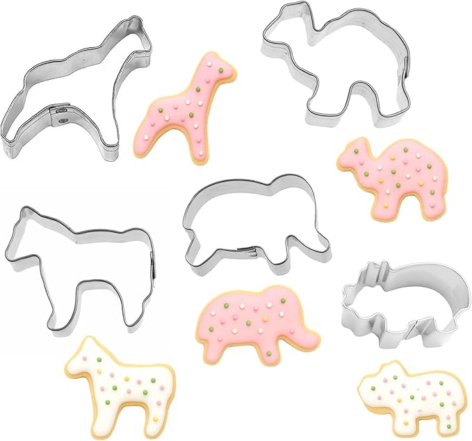 Mini Circus Animal Cookie Cutter 5 Piece Set from The Cookie Cutter Shop – Tin by TheCookieCutterShop