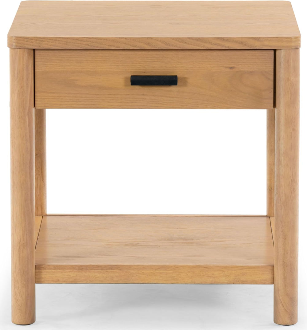 SAFAVIEH Couture Collection Jaylessa Natural 1-Drawer Nightstand Accent End T...