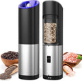 innhom Gravity Electric Salt and Pepper Grinder Set Battery Operated Salt by innhom