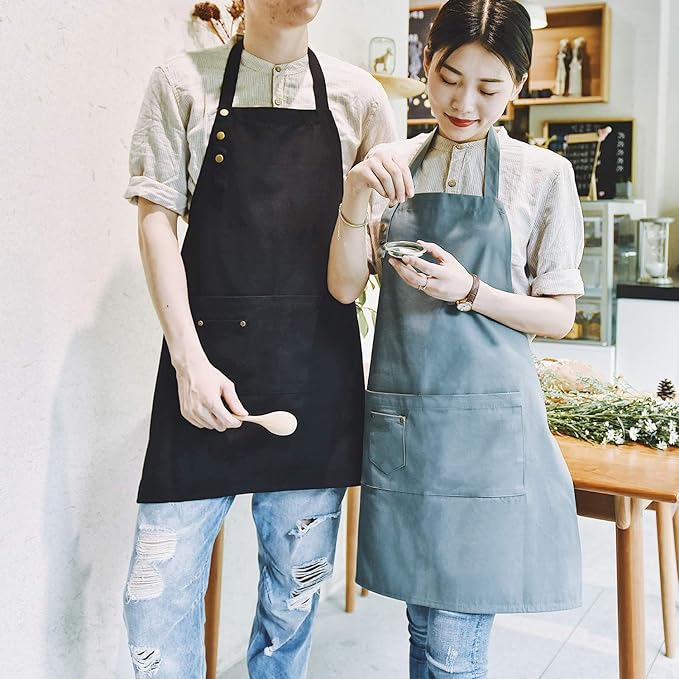 Art Aprons for Painting Pottery Ceramics, Mens Women Kitchen Cooking Aprons - Image 5