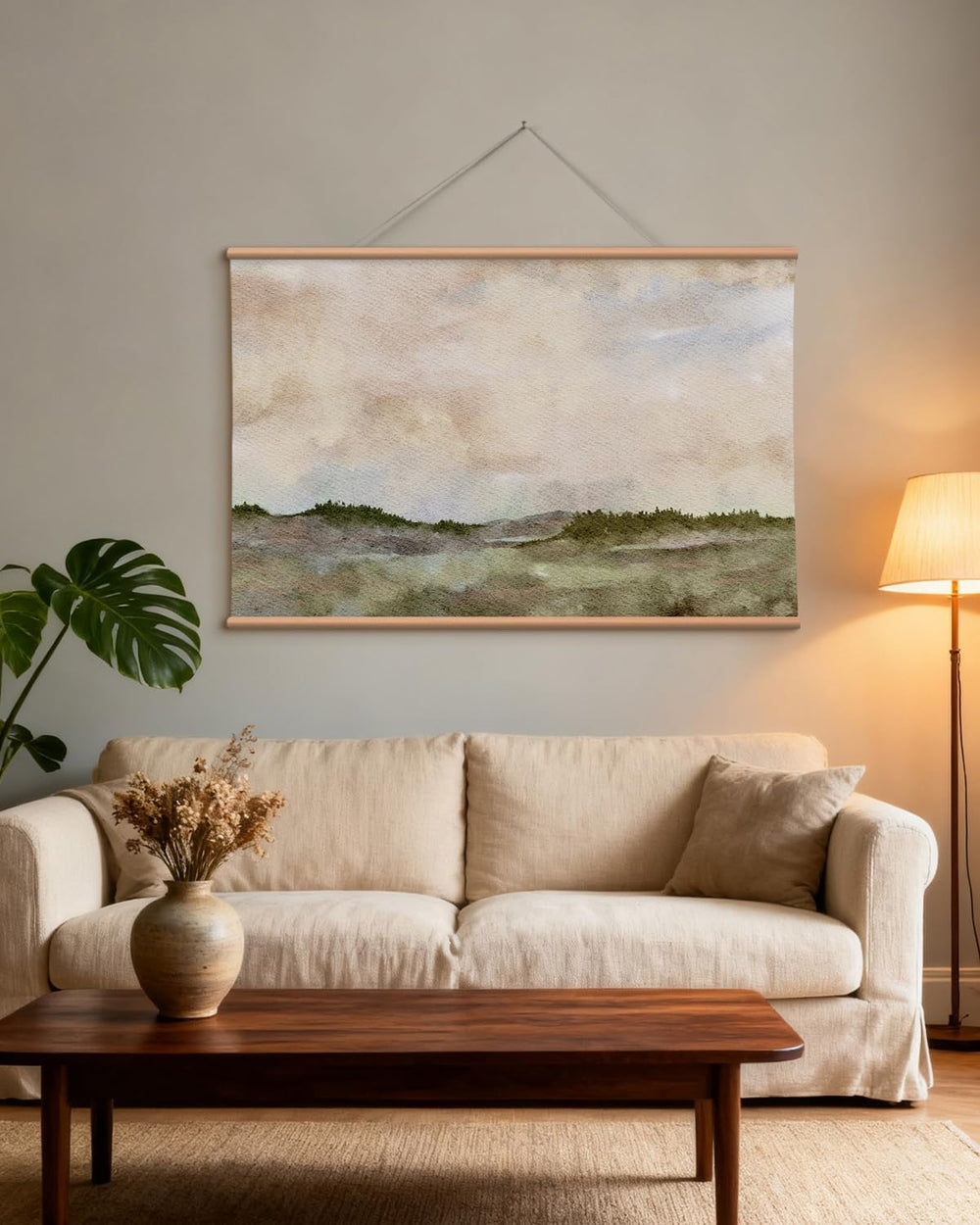 VIYYIEA Extra Large Canvas Wall Art, 36x54 Inch Minimalist Landscape Painting...