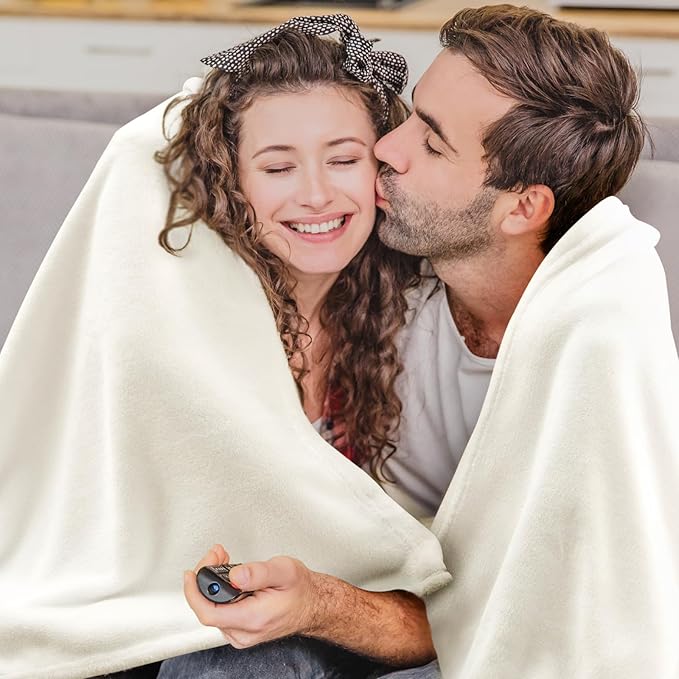 BEDELITE Fleece Blanket Cream Throw Blanket - Image 3