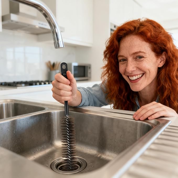 Garbage Disposal Cleaner Brush, Extra Long Handle - Image 7