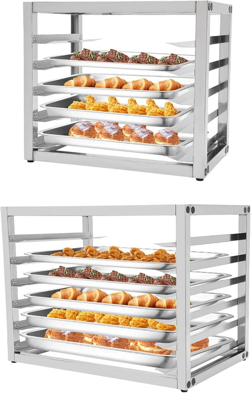 5 Tier Bun Pan Rack, Aluminum Bakery Rack by HinLIaDa