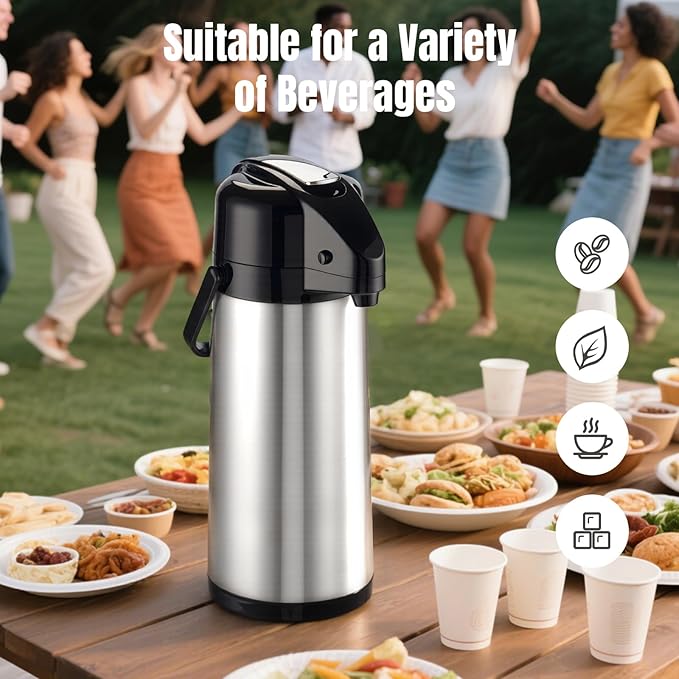 PARACITY Upgraded Airpot Coffee Carafe - Image 7