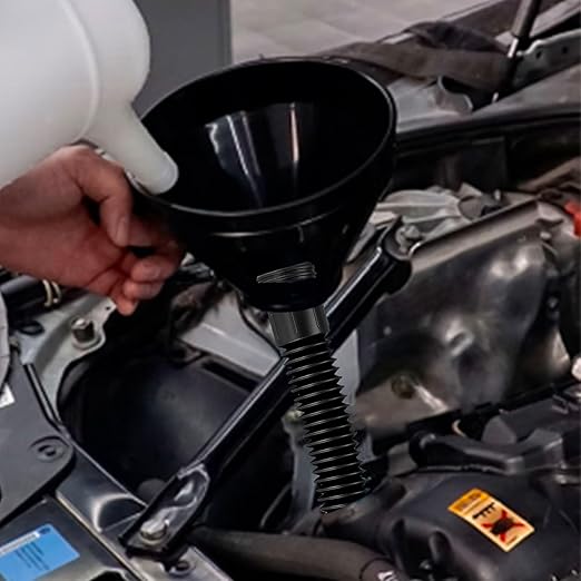 Oil Funnel for Automotive Use, Plastic Oil Change Funnels Set Large Flexible - Image 6