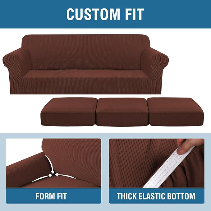 H.VERSAILTEX 4 Piece Stretch Sofa Covers - Image 4